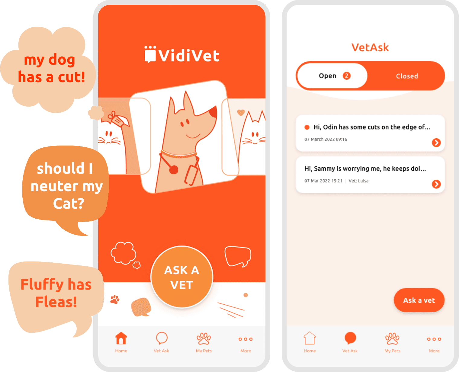 Vidivet - free phone support for pet owners